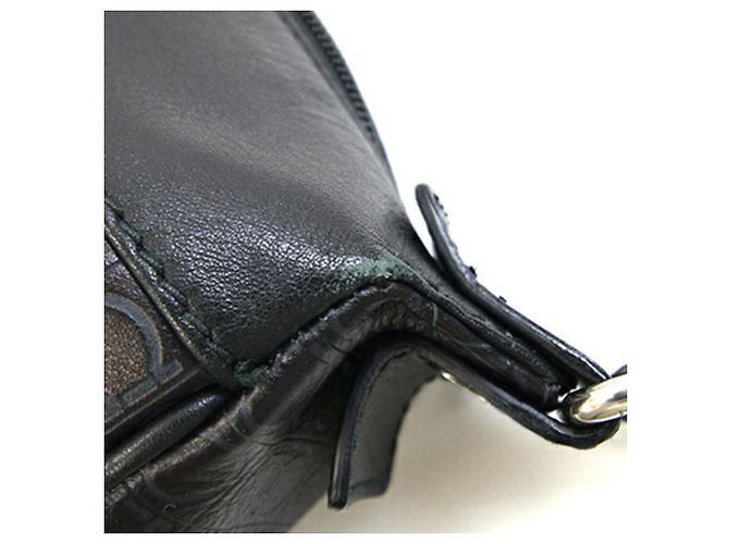 Gancini Borsa a spalla in pelle nera Salvatore Ferragamo Nero - vista 4