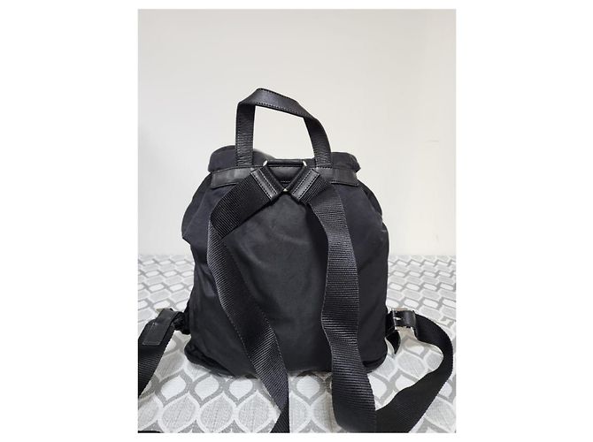 PRADA Vintage Tessuto Nylon Vela Rucksack Schwarz - Ansicht 3