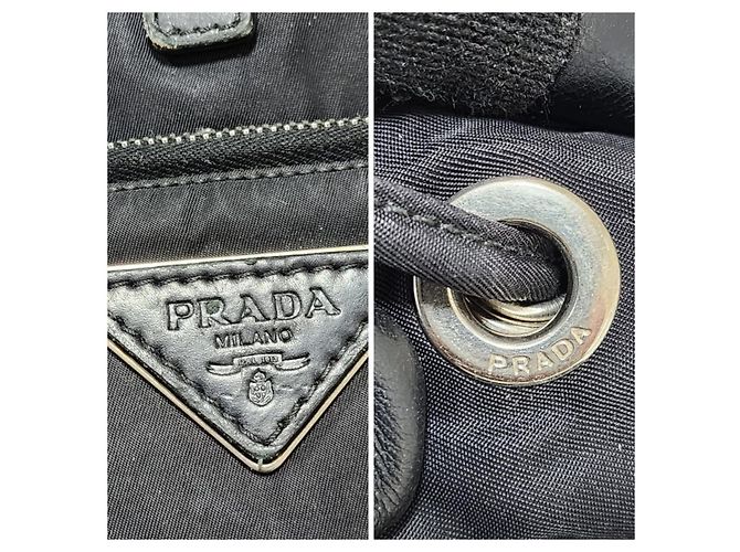PRADA Vintage Tessuto Nylon Vela Rucksack Schwarz - Ansicht 4