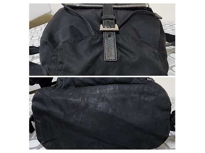 PRADA Vintage Tessuto Nylon Vela Rucksack Schwarz - Ansicht 5
