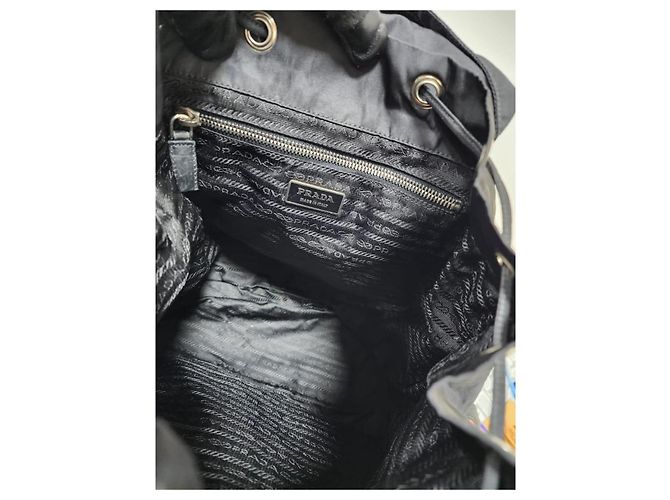 PRADA Vintage Tessuto Nylon Vela Rucksack Schwarz - Ansicht 6