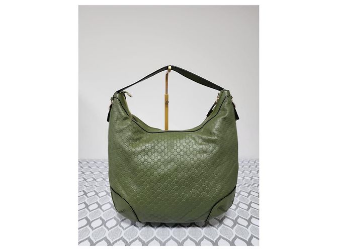 Borsa hobo Nice Microguccima Gucci Verde - vista 11