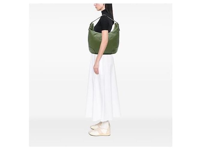 Borsa hobo Nice Microguccima Gucci Verde - vista 13