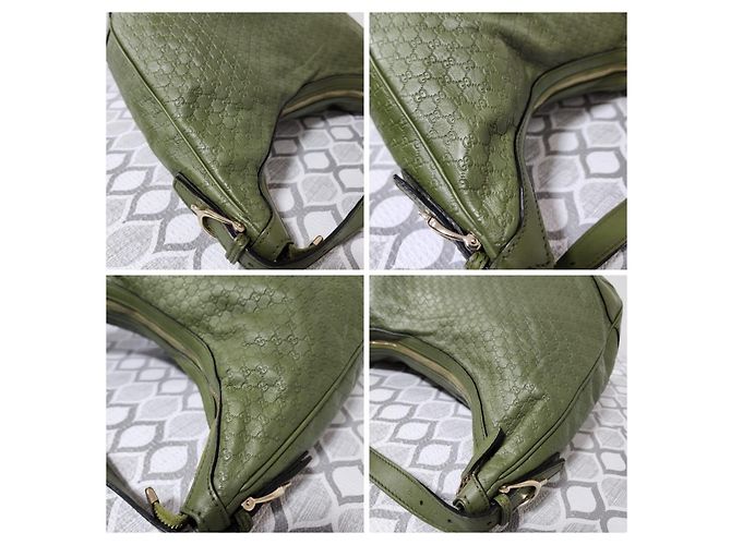 Borsa hobo Nice Microguccima Gucci Verde - vista 7