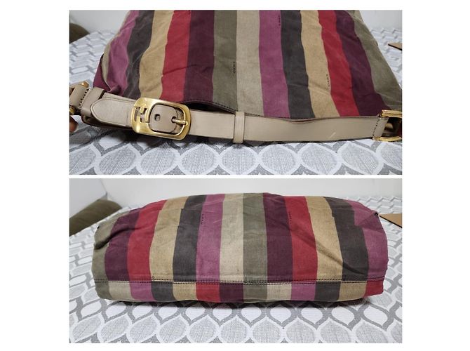 Fendi Pequin Schultertasche Mehrfarbig Mehrfarben - Ansicht 7