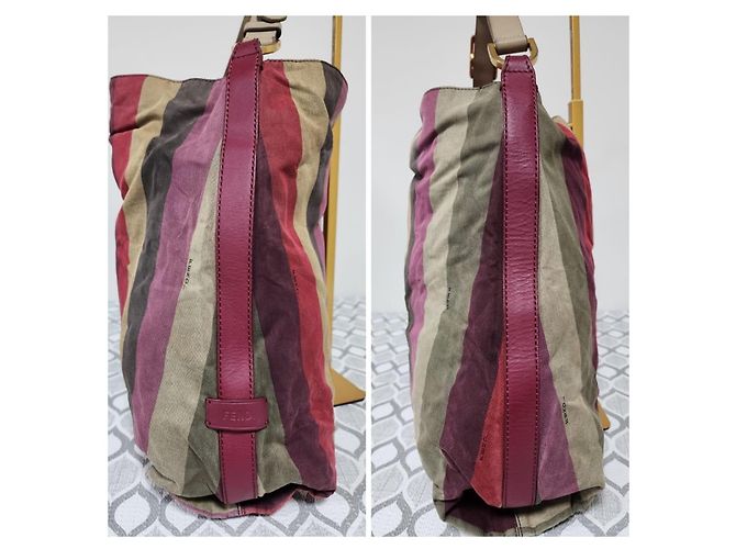 Fendi Pequin Schultertasche Mehrfarbig Mehrfarben - Ansicht 8