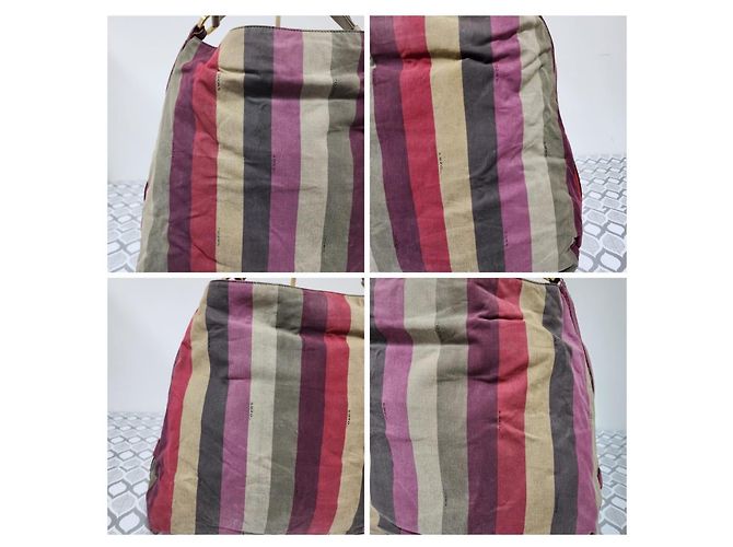 Fendi Pequin Schultertasche Mehrfarbig Mehrfarben - Ansicht 9