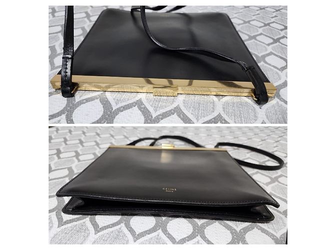Autre Marque Borsa piccola con chiusura Céline nera Nero - vista 4