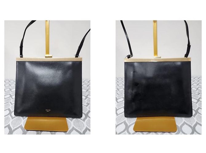 Autre Marque Borsa piccola con chiusura Céline nera Nero - vista 5