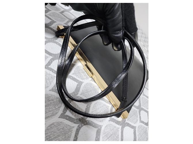 Autre Marque Borsa piccola con chiusura Céline nera Nero - vista 7