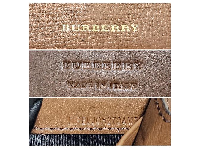 Borsa a tracolla/chain Burberry Henley House Check marrone/beige - vista 2