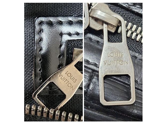 LOUIS VUITTON Borsa a Tracolla Bassano MM in Pelle Epi Nera Nero - vista 6