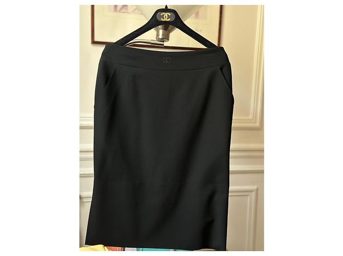 Falda CC de colección de Chanel Negro - vista 17