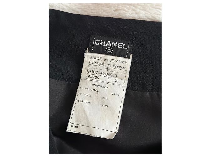 Falda CC de colección de Chanel Negro - vista 7