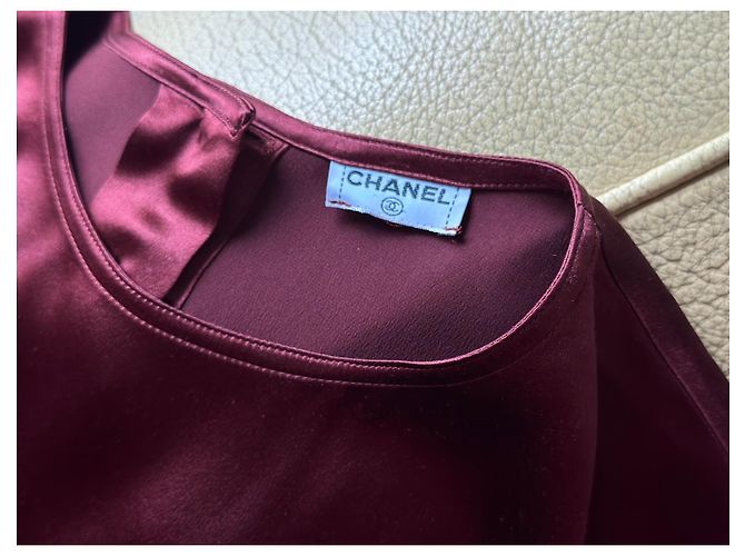 Top vintage raro di Chanel Bordò - vista 8
