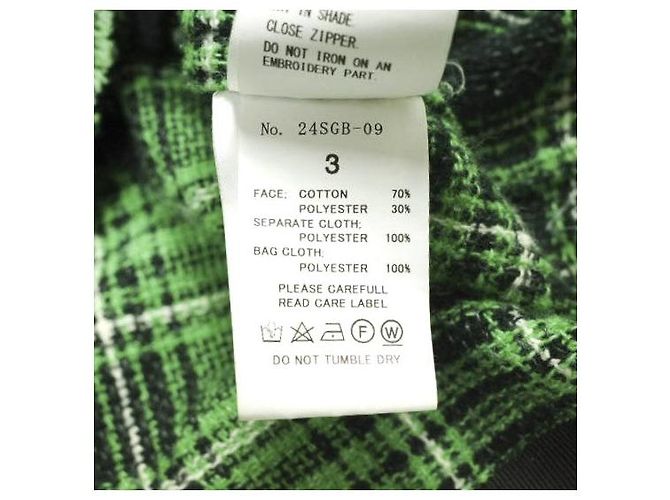 Autre Marque Camicia a zip a quadri roarguns in cotone e poliestere Verde - vista 10
