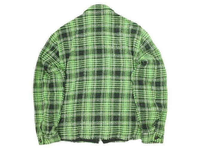 Autre Marque Camicia a zip a quadri roarguns in cotone e poliestere Verde - vista 2