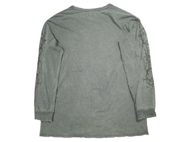 Autre Marque T-shirt a maniche lunghe in cotone FR(13)NDS Tribal Nero - vista 2