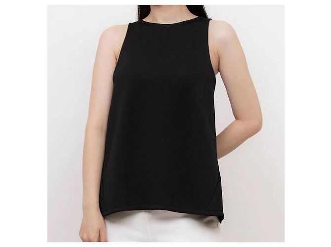 Autre Marque TOP DE POLIÉSTER CON CAPAS TRASERAS ELIN Negro - vista 3