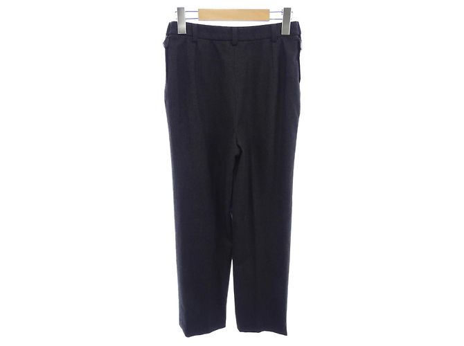Calças de lã e spandex Hermès 34 Marrom - vista 2