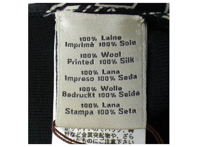Prenda de punto de nylon XS de Hermès Negro Blanco - vista 3