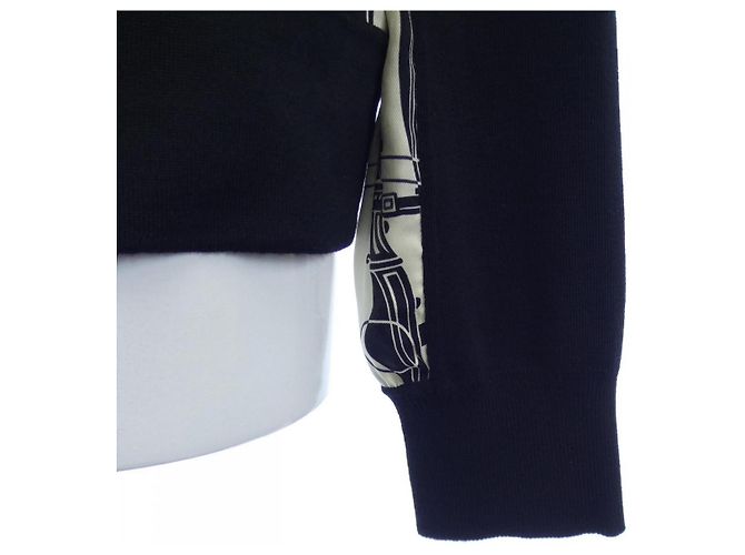 Prenda de punto de nylon XS de Hermès Negro Blanco - vista 6