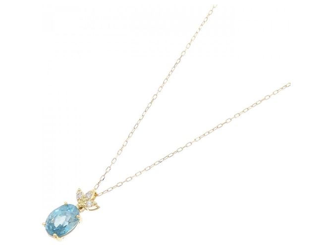 Autre Marque Collana con diamante di zircone Au750 D'oro - vista 2