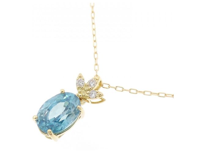 Autre Marque Collana con diamante di zircone Au750 D'oro - vista 3