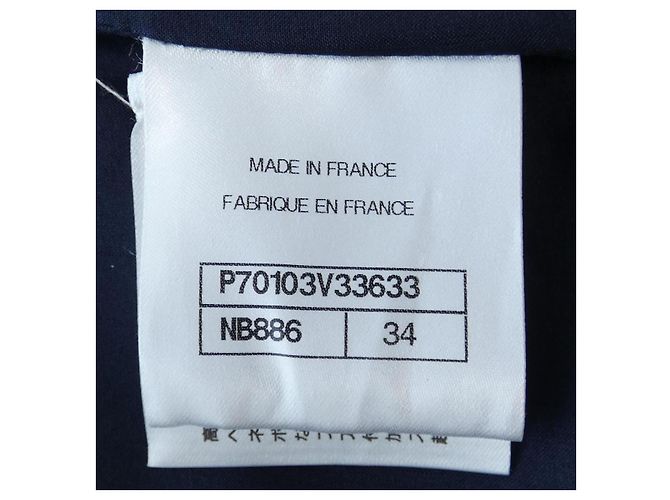 Pantalones Chanel Azul Azul marino - vista 4