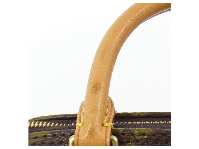 Borsa Boston Monogram Nano Speedy Louis Vuitton Marrone - vista 7
