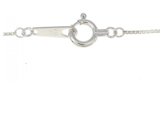Autre Marque Collana in oro bianco Au750 con smeraldi e diamanti Argento - vista 5