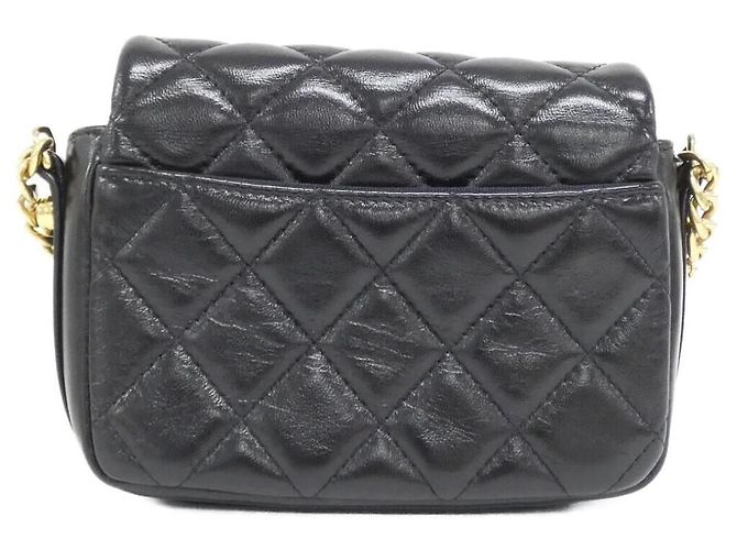 Timeless Clutch de Cadena de Piel de Cordero Chanel Negro - vista 2