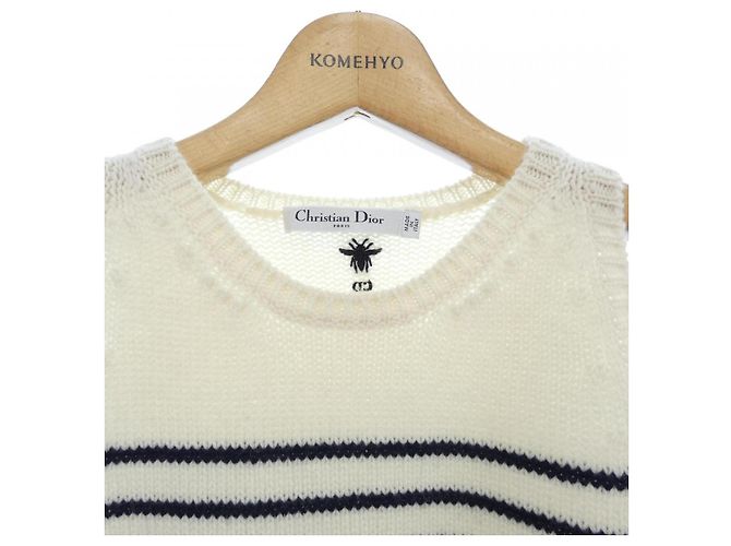 Chaleco de cachemira Christian Dior Blanco - vista 5