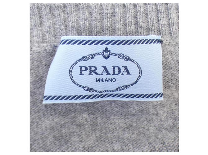 Prada Strickware aus Kaschmir-Mischung Grau - Ansicht 4