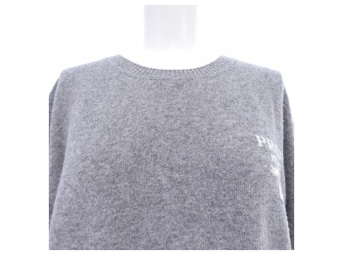 Prada Strickware aus Kaschmir-Mischung Grau - Ansicht 5