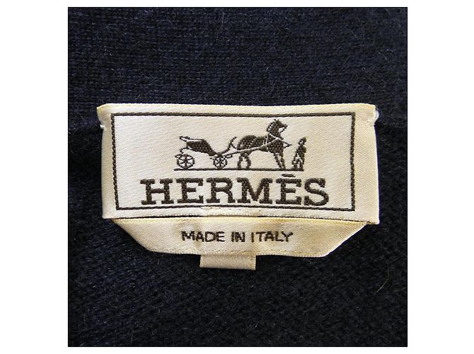 Cárdigan de cachemira Hermès Azul Azul marino - vista 4