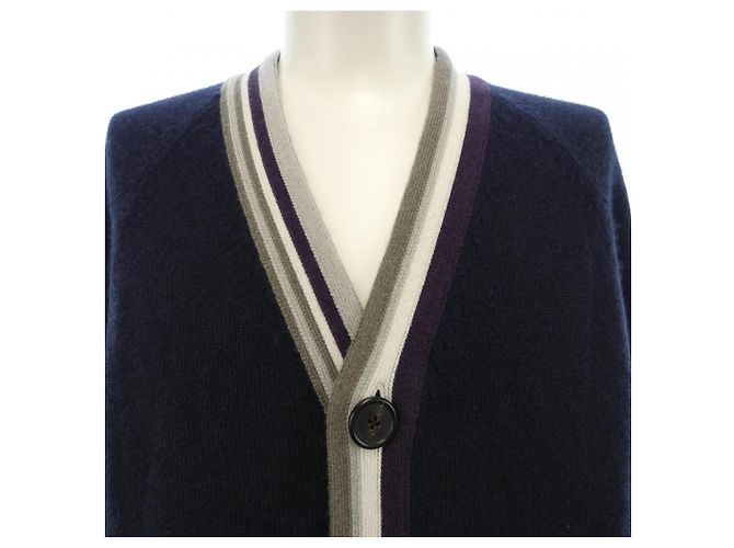 Cárdigan de cachemira Hermès Azul Azul marino - vista 5