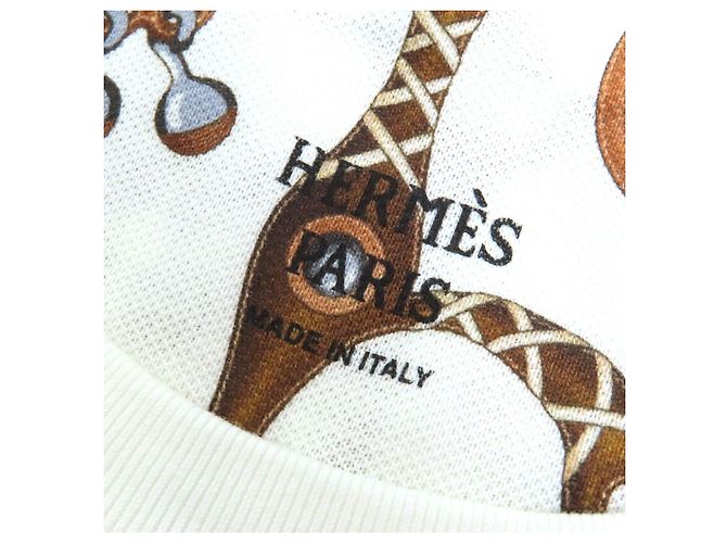 Hermès Panoply du Cuir Kleid Braun Weiß - Ansicht 5