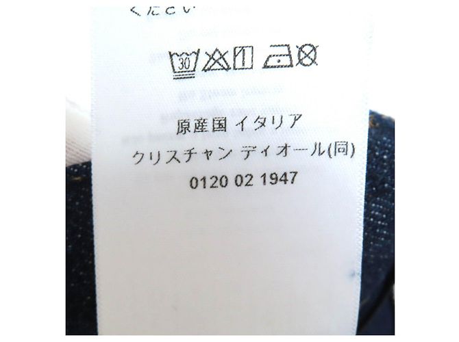 Oblique Bermuda de denim com estampa oblíqua Christian Dior Azul - vista 9