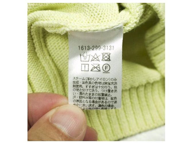 Autre Marque BEAUTY&YOUTH UNITED ARROWS Pullover aus Baumwolle und Polyester mit tiefem Bootsausschnitt Gelb - Ansicht 8
