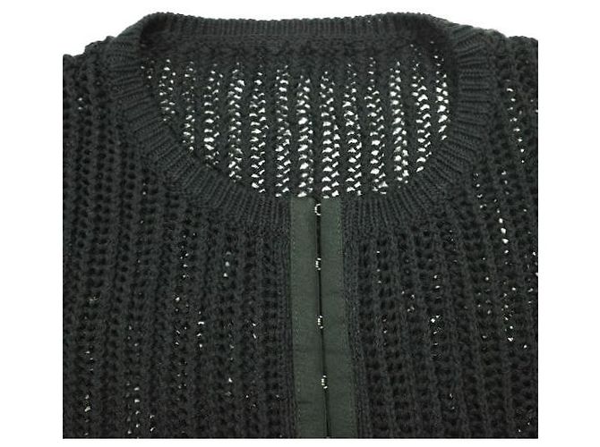 Autre Marque Cárdigan de punto con cuello redondo y cierre frontal Ray BEAMS 24SS Negro - vista 4