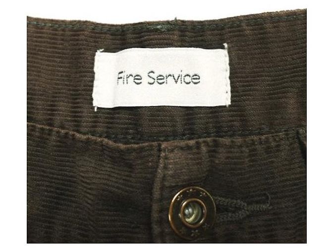 Autre Marque Pantalones de pana elástica FIRE SERVICE Castaño - vista 3