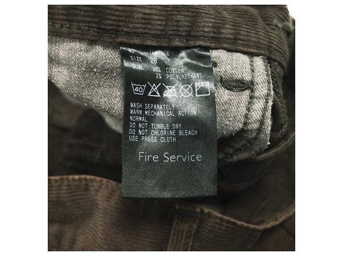 Autre Marque Pantalones de pana elástica FIRE SERVICE Castaño - vista 7