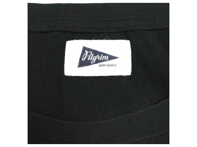 Autre Marque Camiseta de algodón Eden Slit Tee de Pilgrim Surf+Supply Negro - vista 4