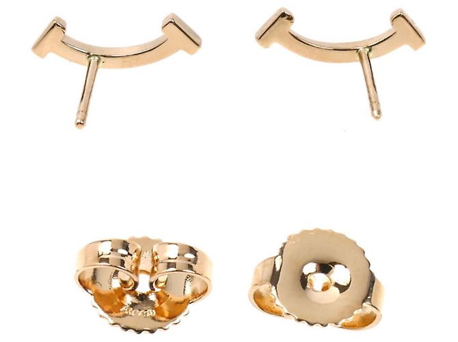 Tiffany & Co Orecchini mini T Smile in oro rosa 18K Tiffany - vista 3