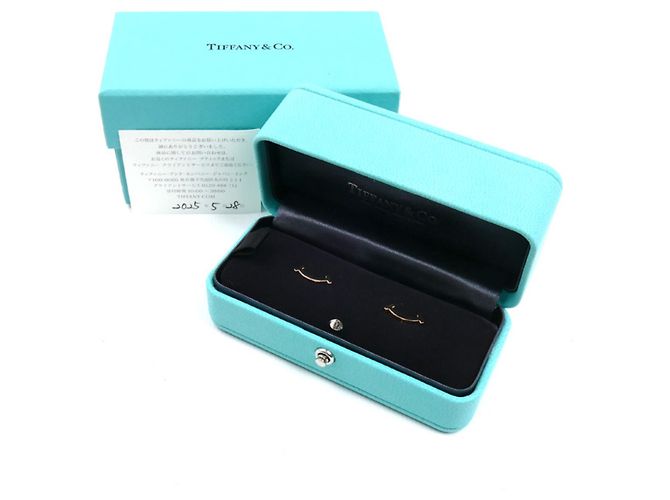 Tiffany & Co Orecchini mini T Smile in oro rosa 18K Tiffany - vista 5