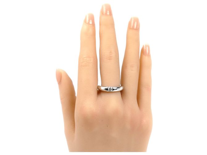 Anello Ellisse in Oro Bianco 18K Cartier - vista 7
