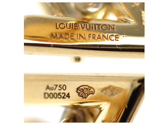 Orecchini Vault One in oro giallo 18K Louis Vuitton - vista 4