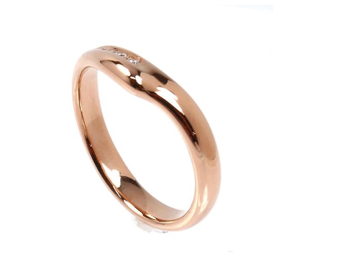 Tiffany & Co Tiffany 18K Roségold Offenes Herz Diamantring - Ansicht 2