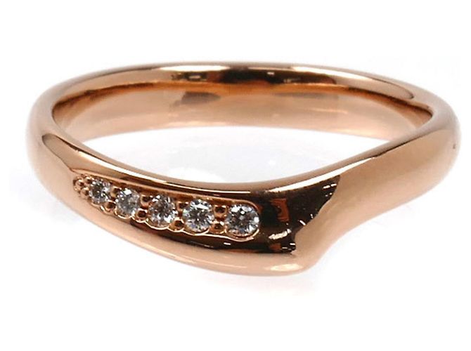 Tiffany & Co Tiffany 18K Roségold Offenes Herz Diamantring - Ansicht 3
